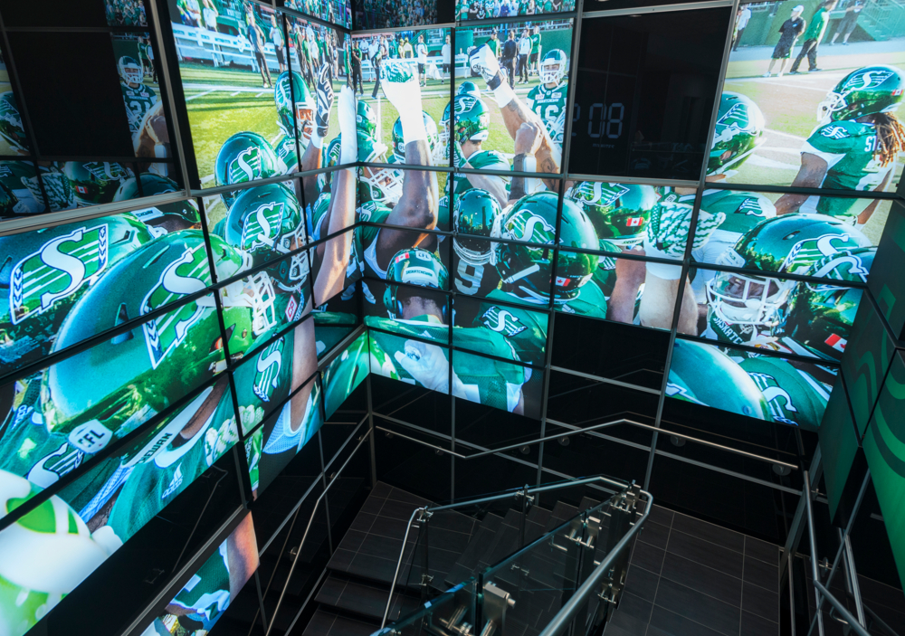 An image of P3A's Saskatchewan Roughrider Football Club project.