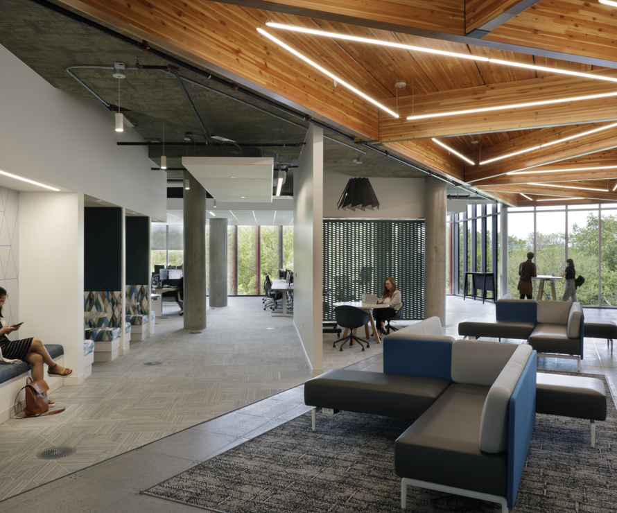 An image of P3A's Conexus Credit Union Head Office project.