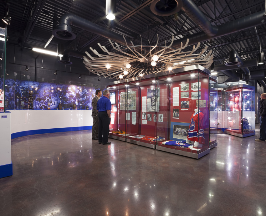 An image depicitng P3A's Saskatchewan Hockey Hall of Fame project.